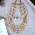 J Pearls Saanvi 5 Lines Pearl Necklaces