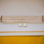 J Pearls Naira 4 Lines Pearl Choker Set