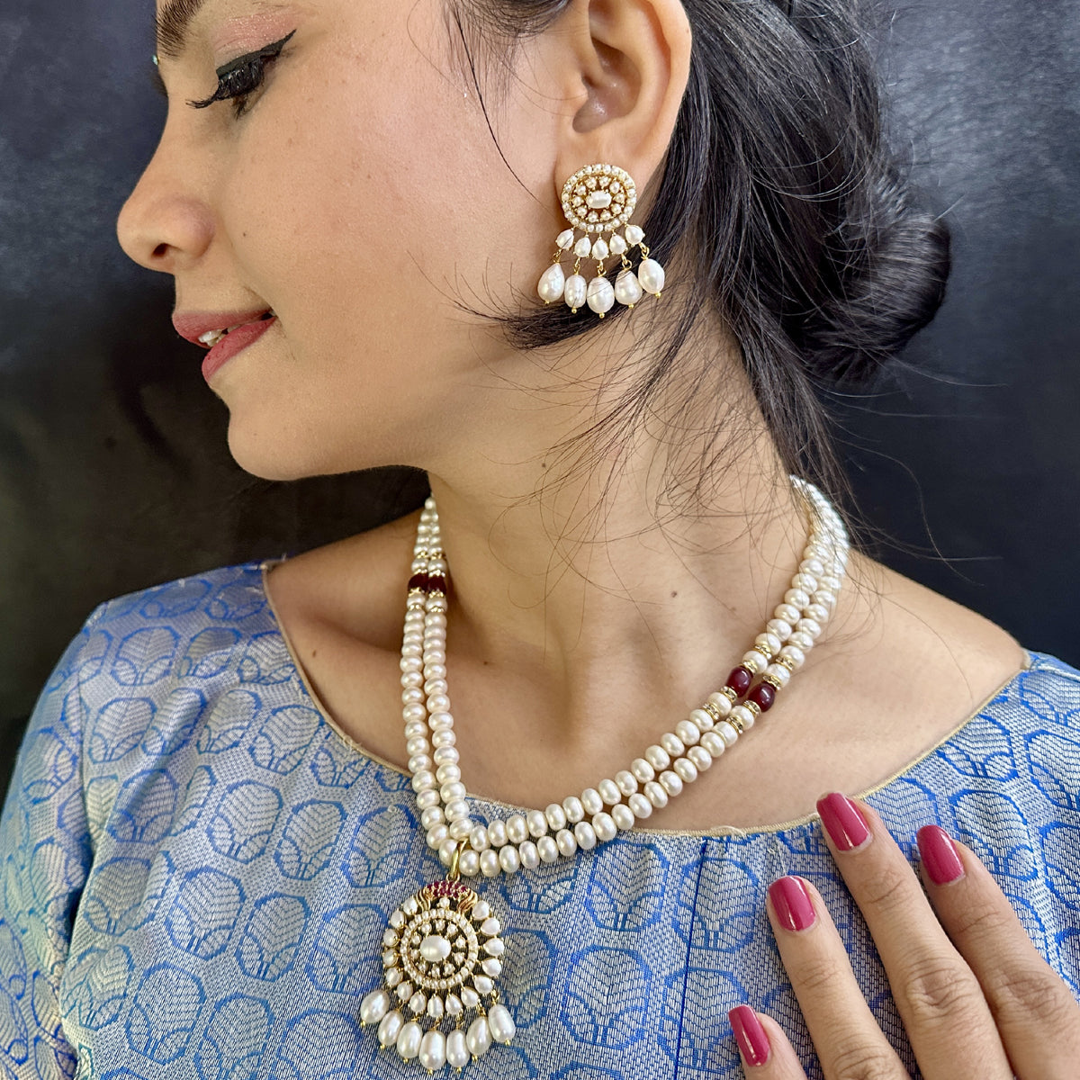 J Pearls Charish Pearl Necklace Set