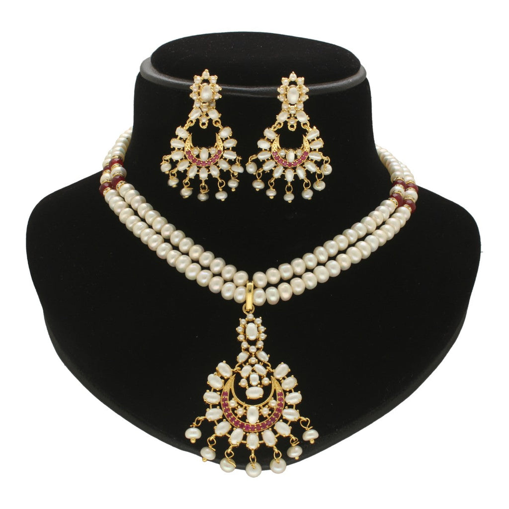 J Pearls Ishir Glowing Pearl Necklace Set