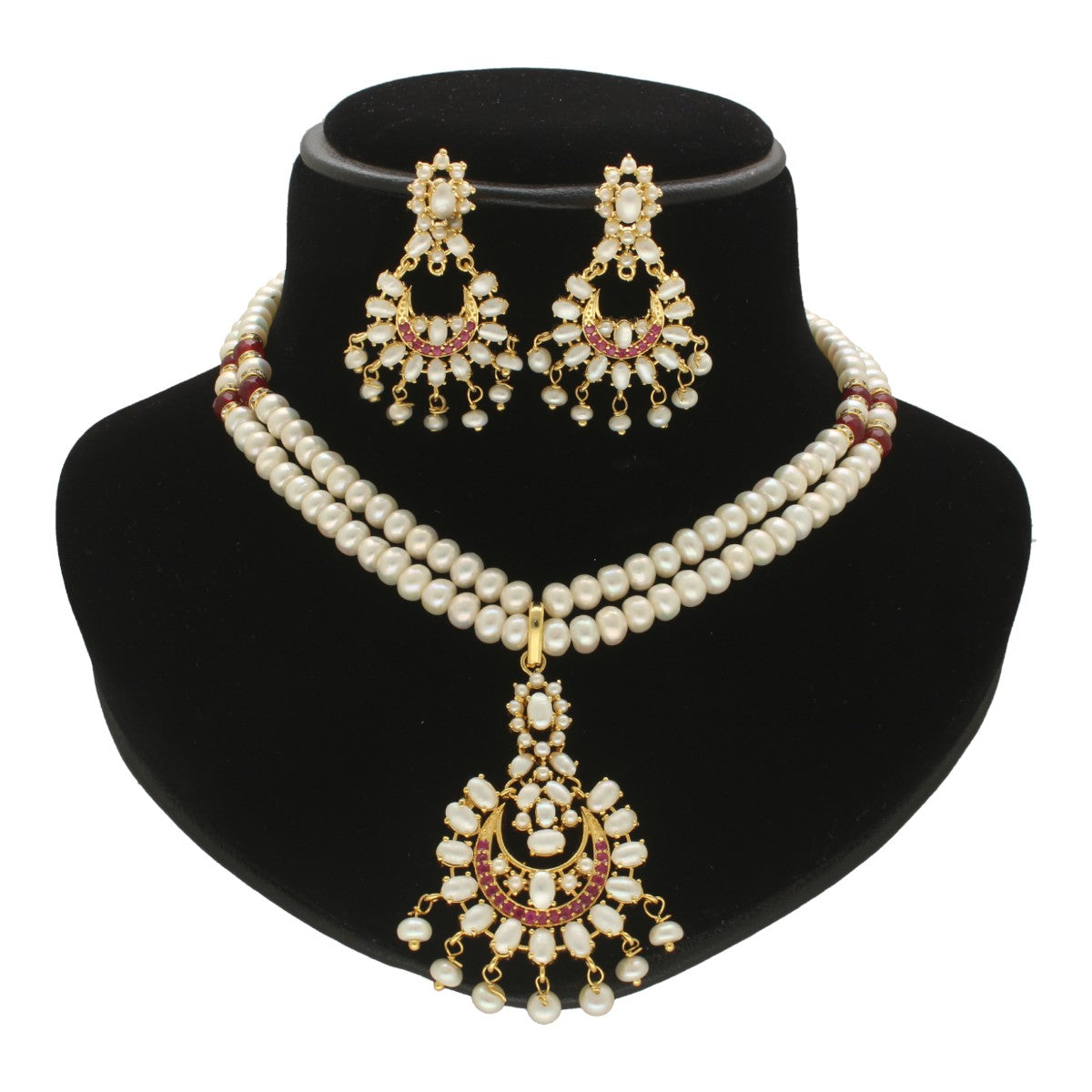 J Pearls Ishir Glowing Pearl Necklace Set