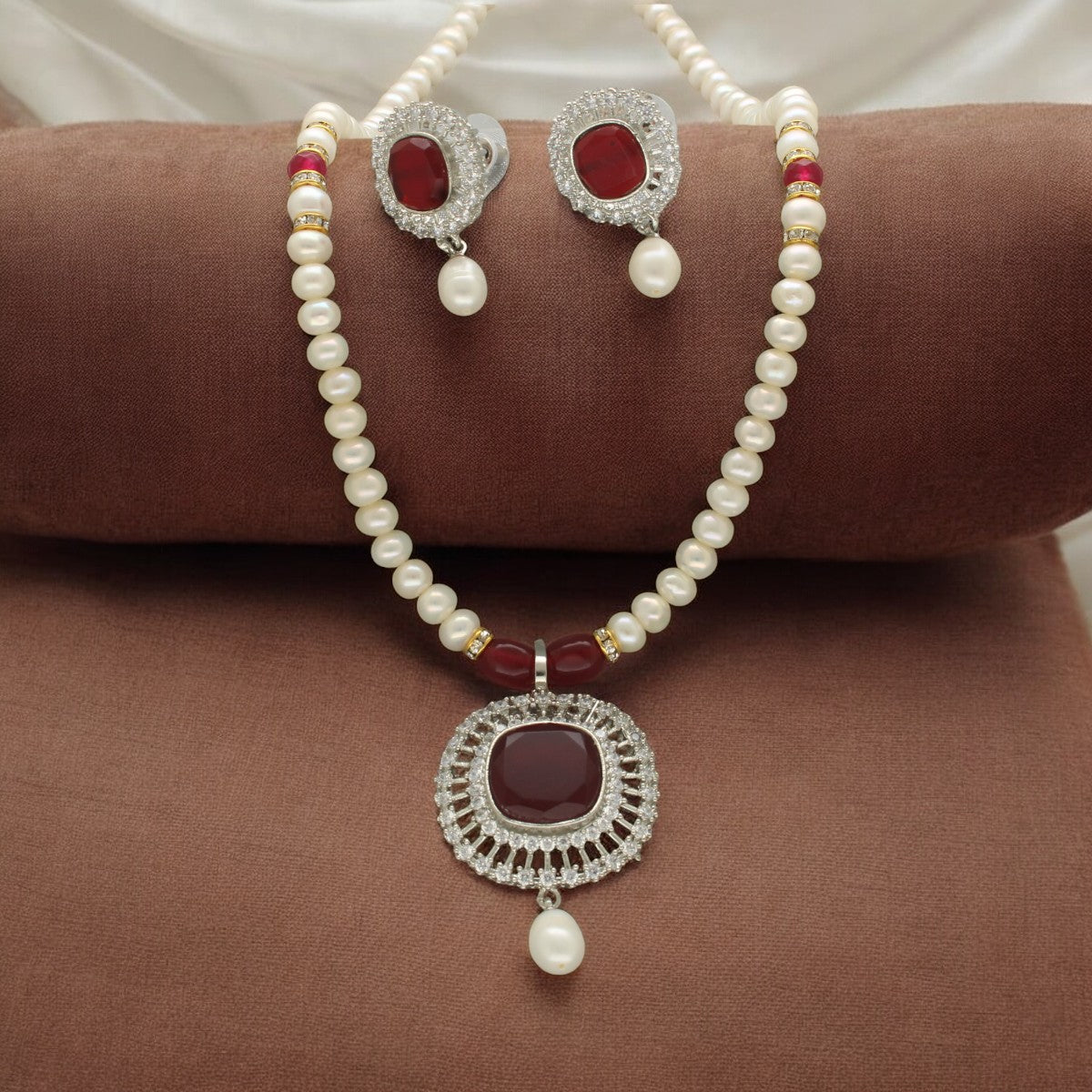 J Pearls Starlit Splendor Pearl Necklace Set