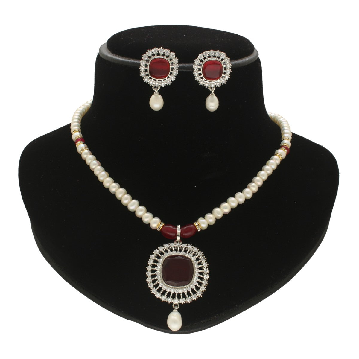 J Pearls Starlit Splendor Pearl Necklace Set