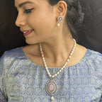 J Pearls Celestial Charm Pearl Necklace Set