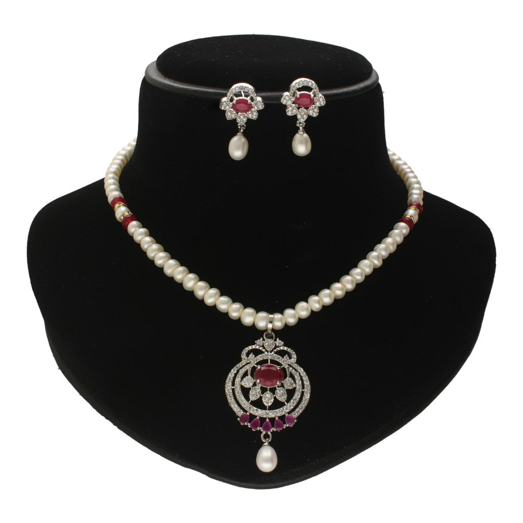 J Pearls Falak Pearl Necklace Set
