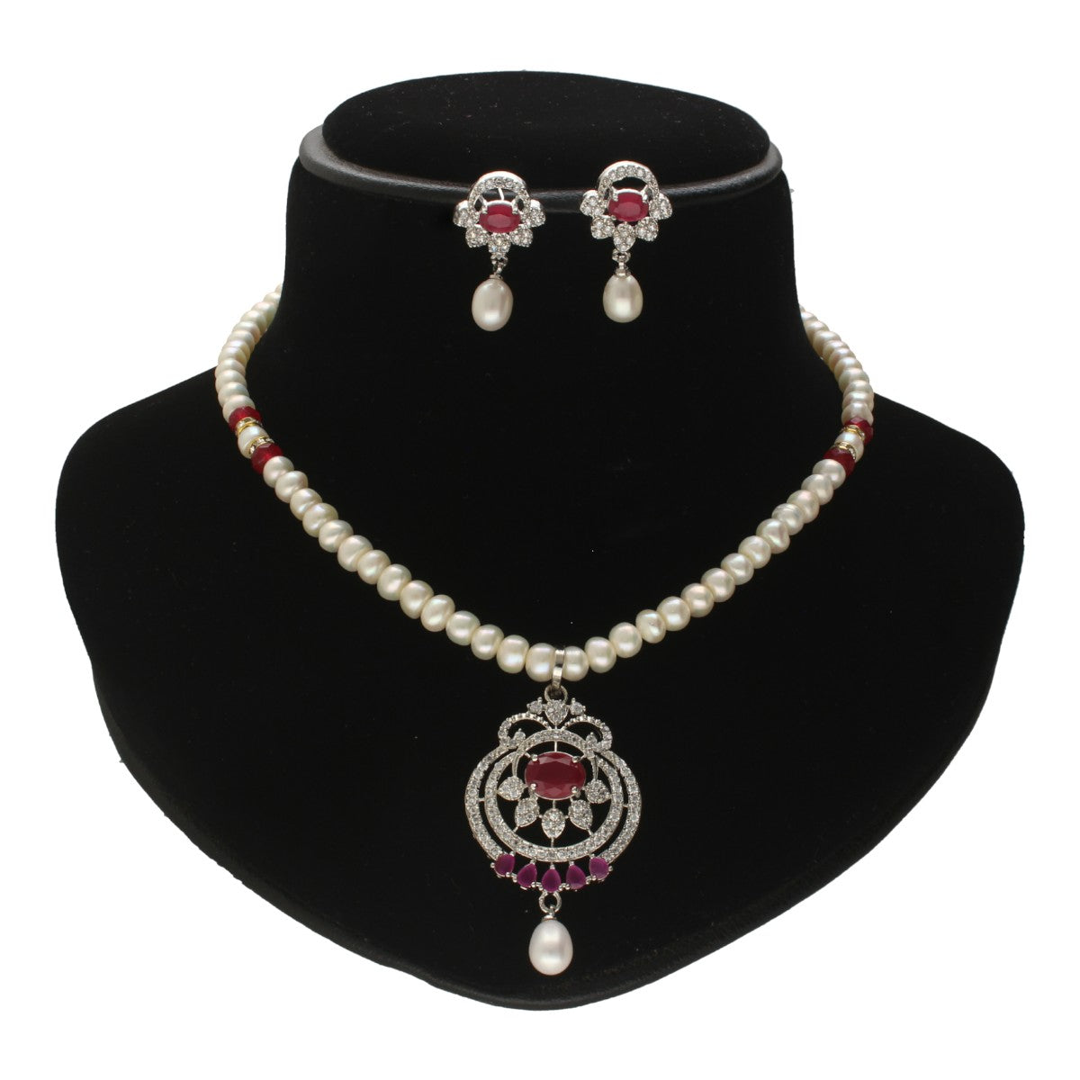 J Pearls Falak Pearl Necklace Set
