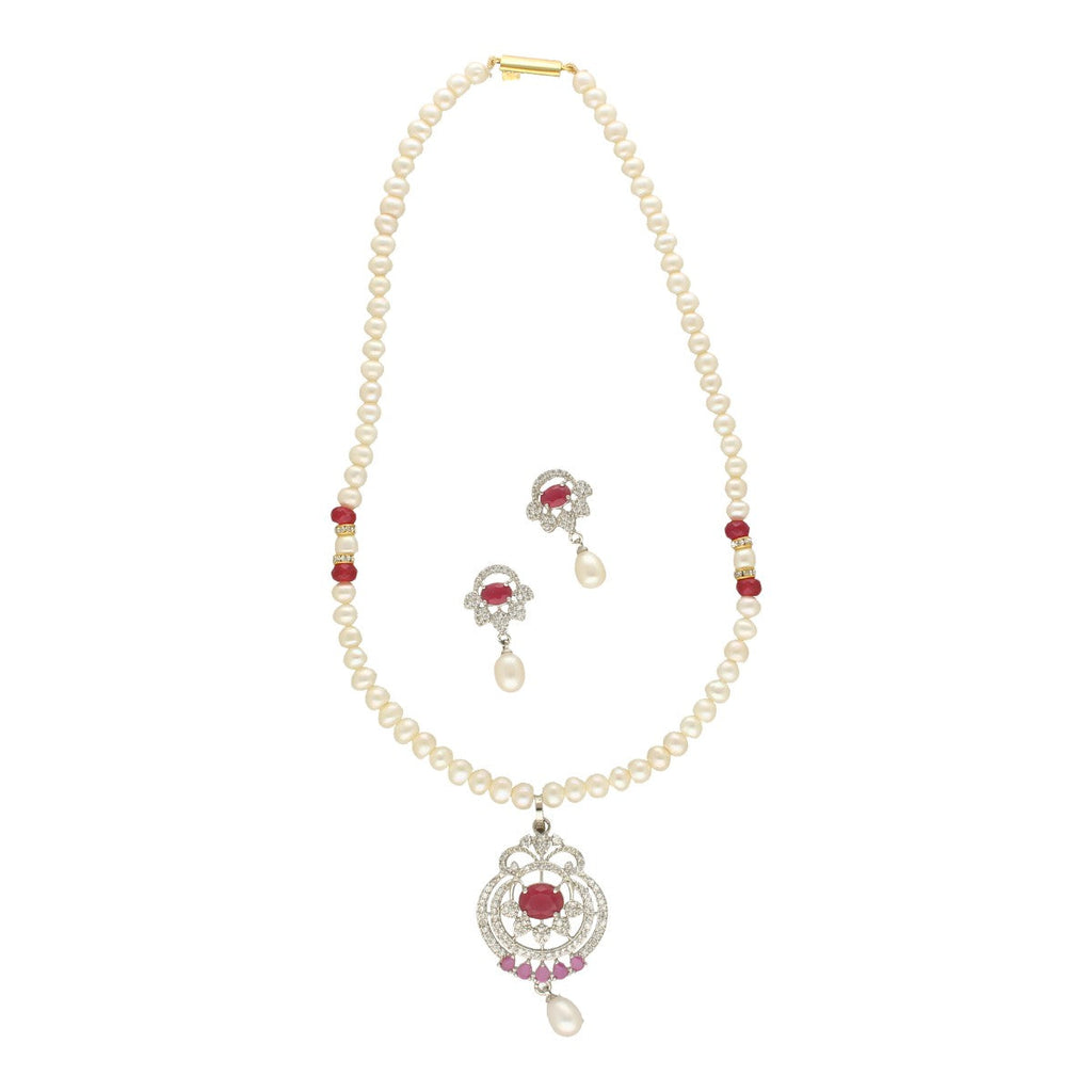 J Pearls Falak Pearl Necklace Set