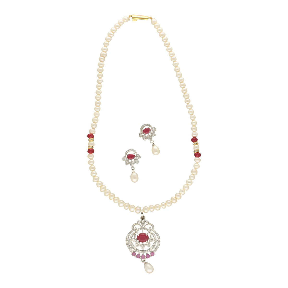 J Pearls Falak Pearl Necklace Set