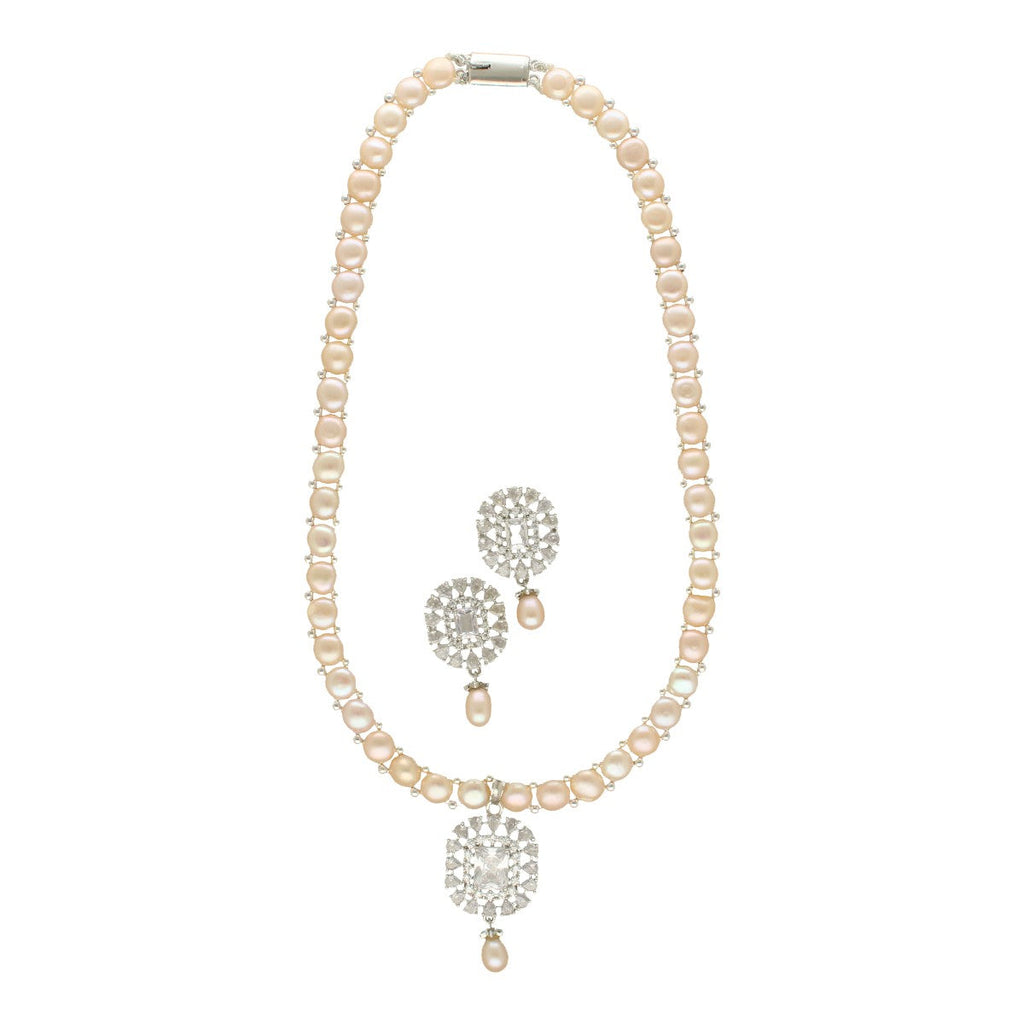 J Pearls Sublime Shimmer Pearl Necklace Set