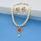 J Pearls Tanvi Pearl Necklace Set