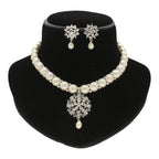J Pearls Dazzling Divinity Pearl Necklace Set