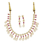 J Pearls Ekaaksh Pearl Necklace Set