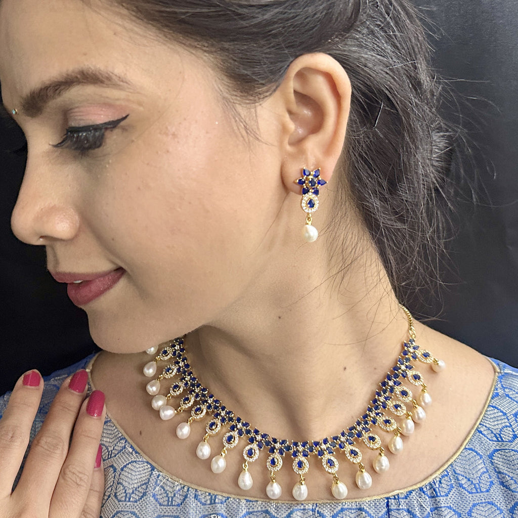 J Pearls Roshan Pearl Necklace Set