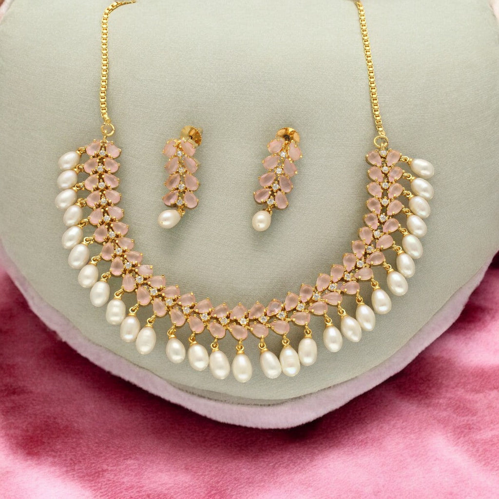 J Pearls Seraphic Sparkle Pearl Necklace Set