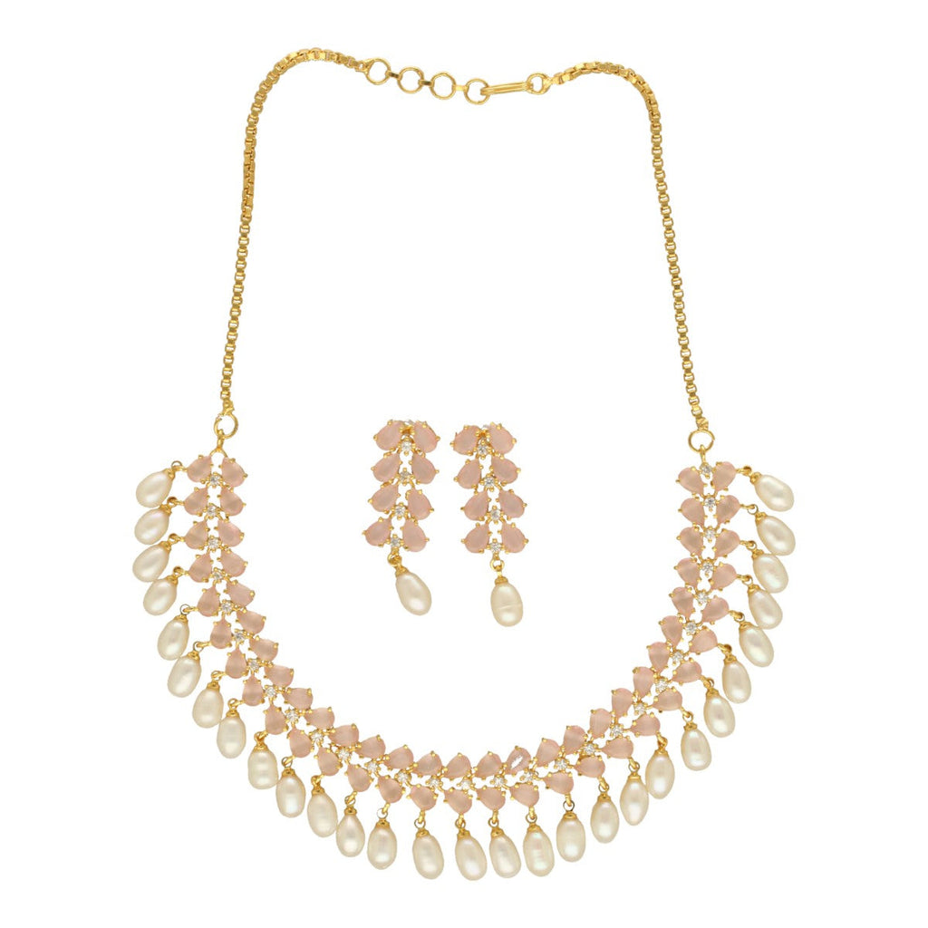 J Pearls Seraphic Sparkle Pearl Necklace Set