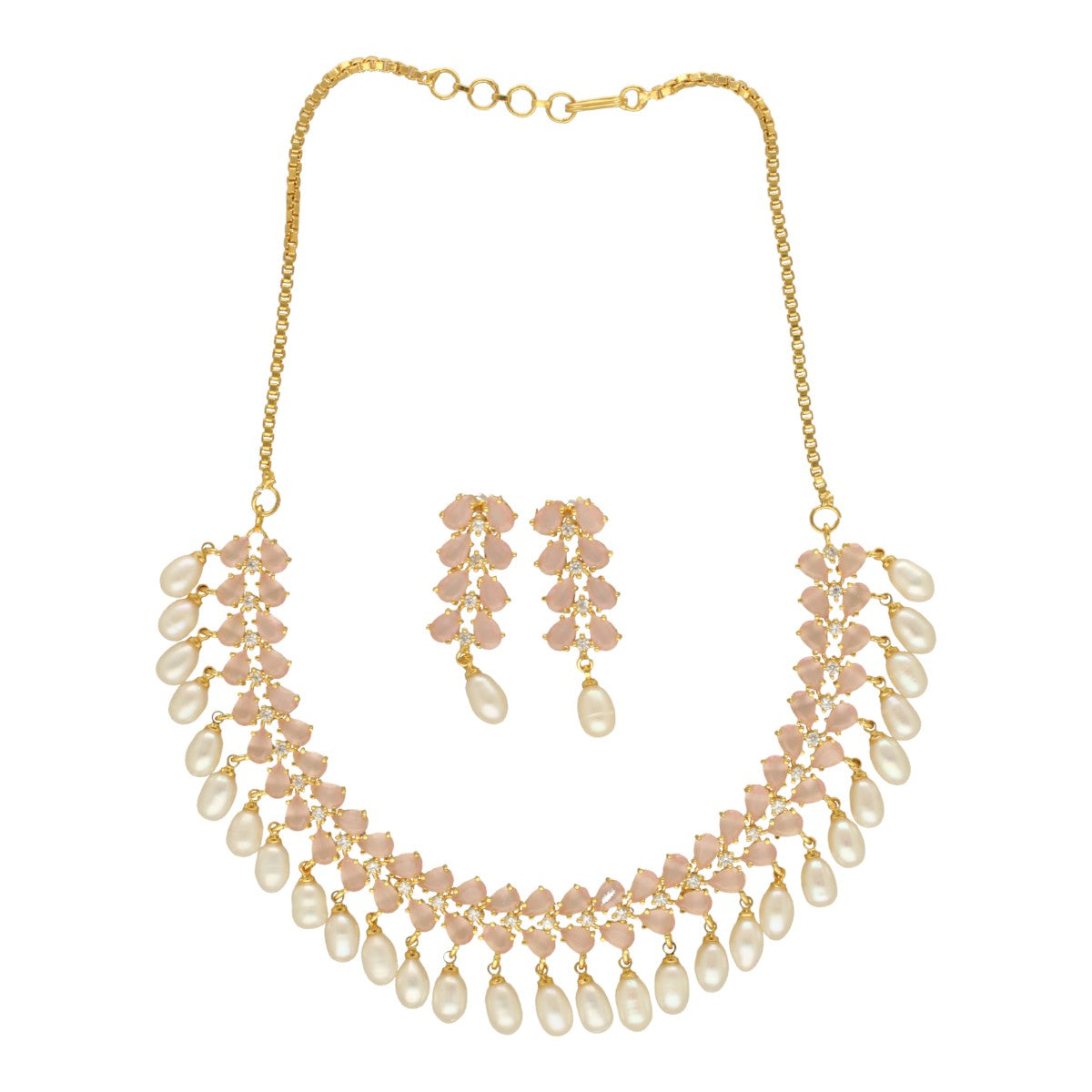 J Pearls Seraphic Sparkle Pearl Necklace Set