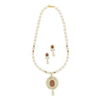 J Pearls Opal Pearl Necklace Set