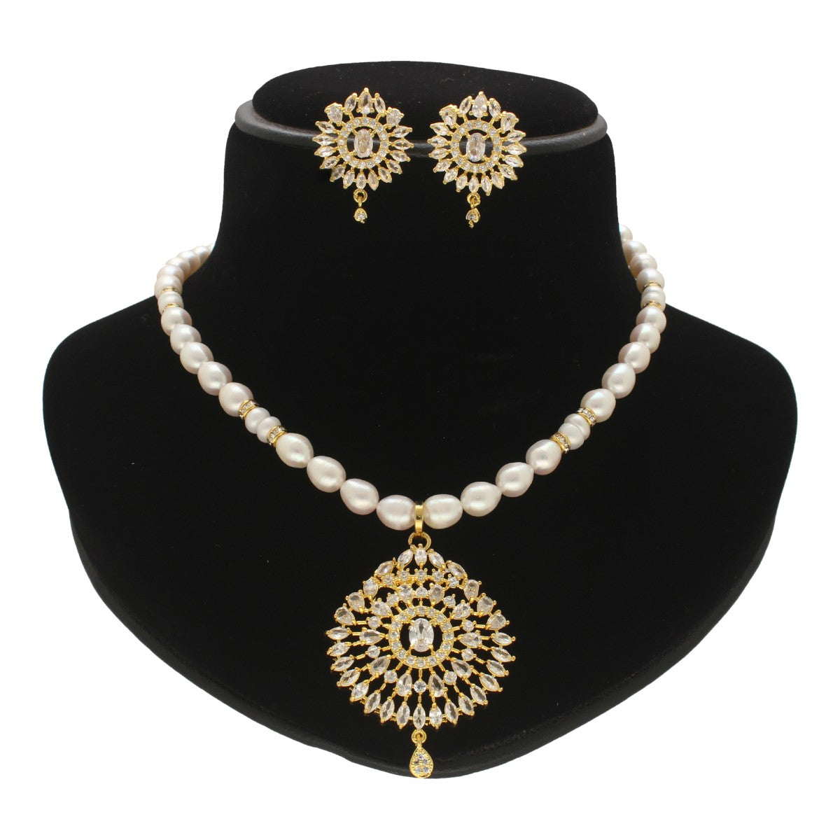 J Pearls Quasar Mystique Pearl Necklace Set
