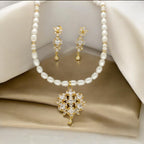 J Pearls Meena Pearl Necklace Set
