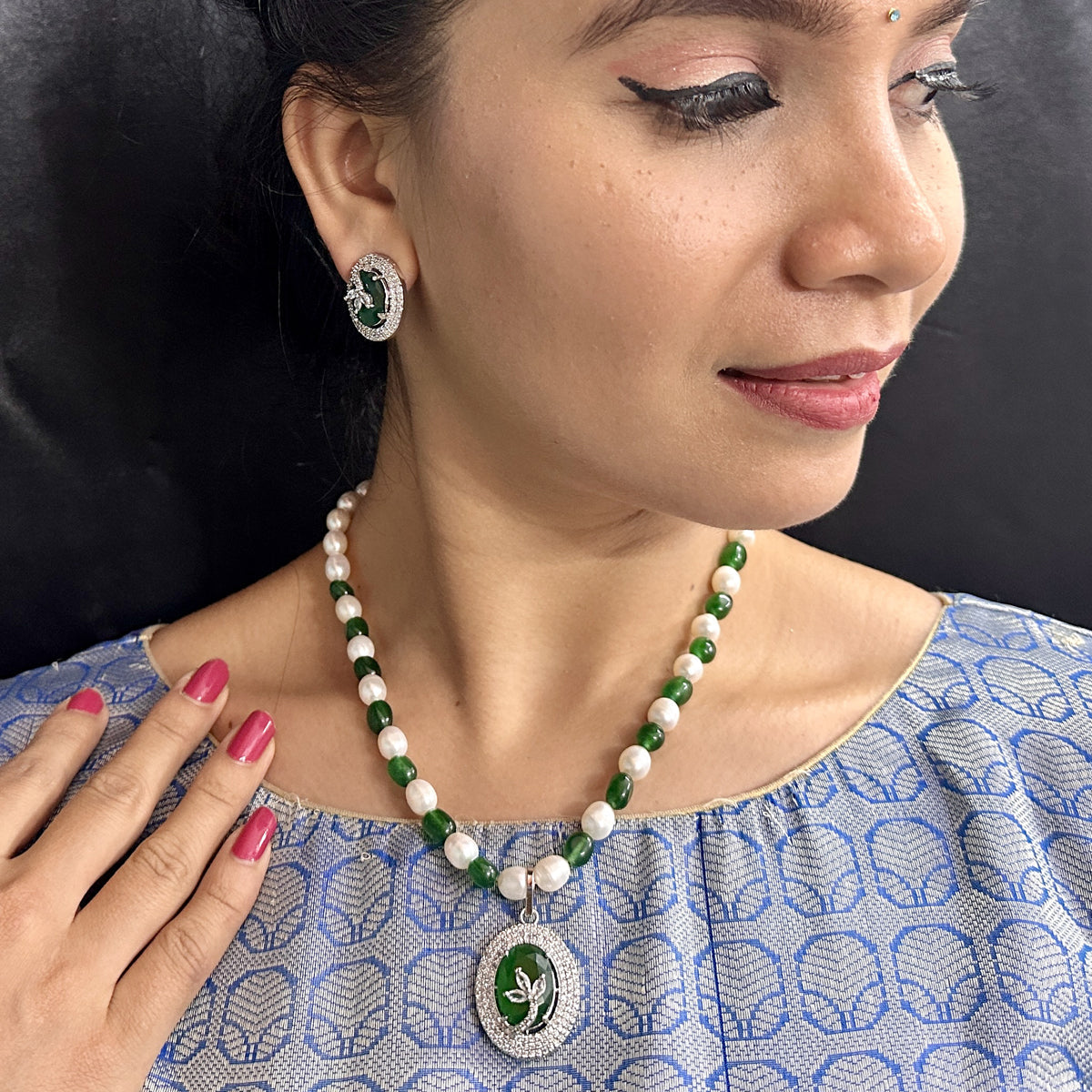 J Pearls Aurora Bliss Pearl Necklace Set