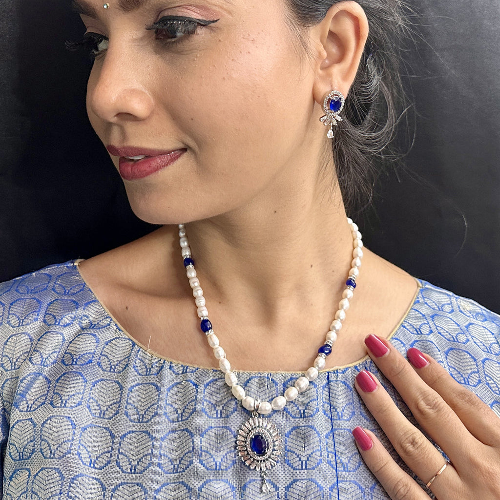J Pearls Nivid Pearl Necklace Set