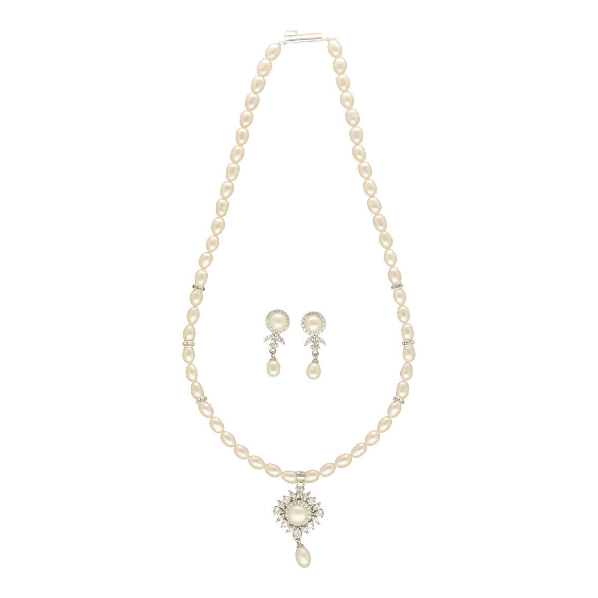J Pearls Regalia of Radiance Pearl Necklace Set