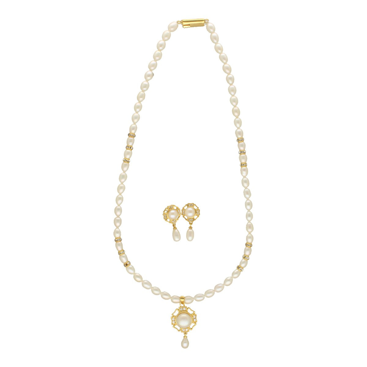 J Pearls Pearlescent Pearl Necklace Set