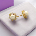 J Pearls Albira Pearl Earrings - Distacart