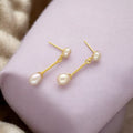 J Pearls Lunai Pearl Earrings - Distacart