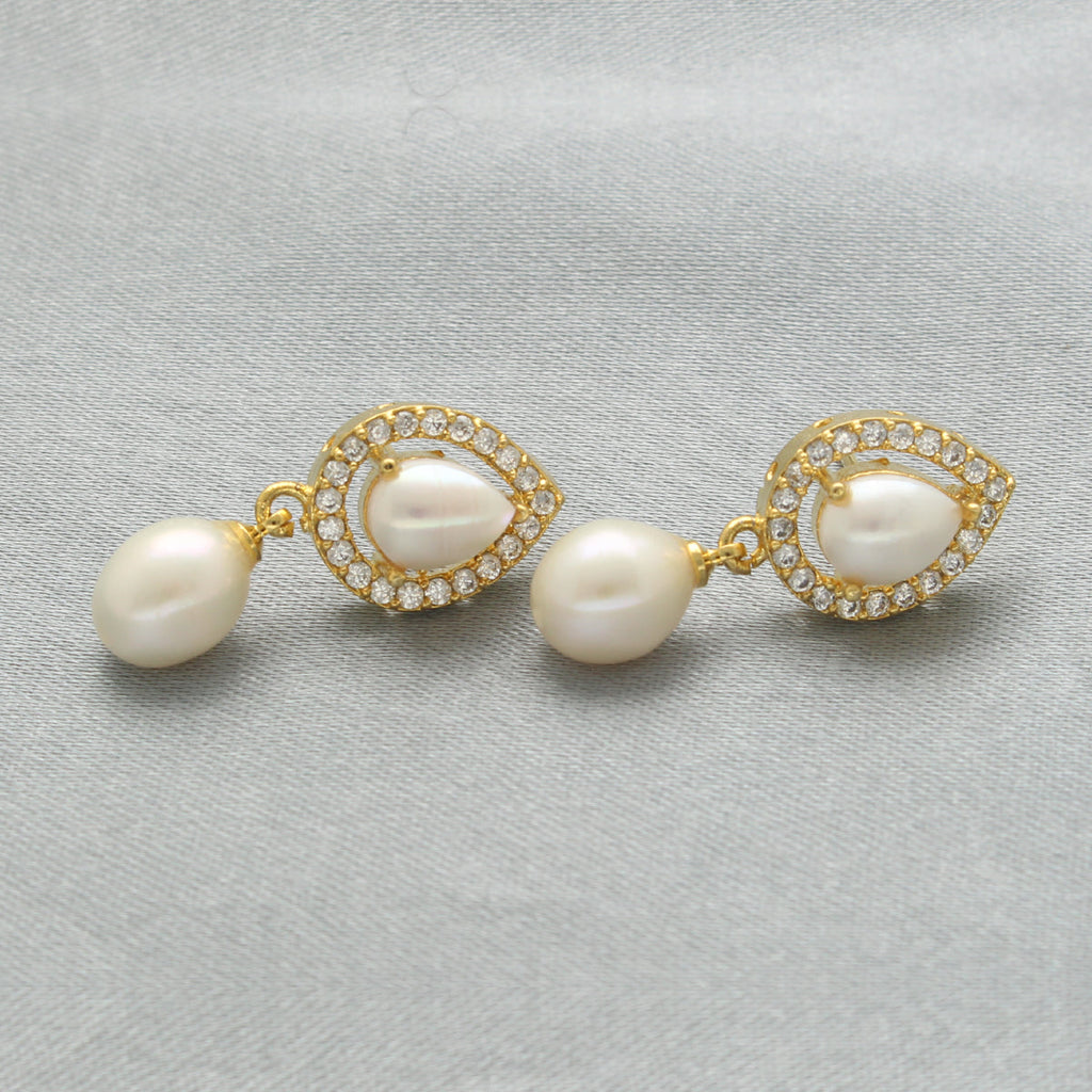 J Pearls Tirna Pearl Earrings - Distacart
