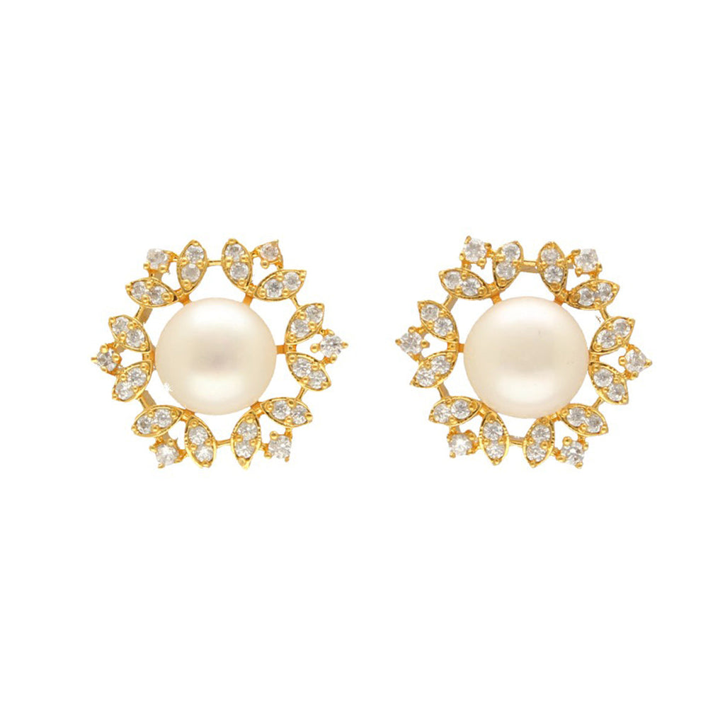 J Pearls Jyvai Pearl Earrings - Distacart