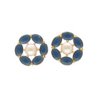 J Pearls Henna Pearl Earrings - Distacart