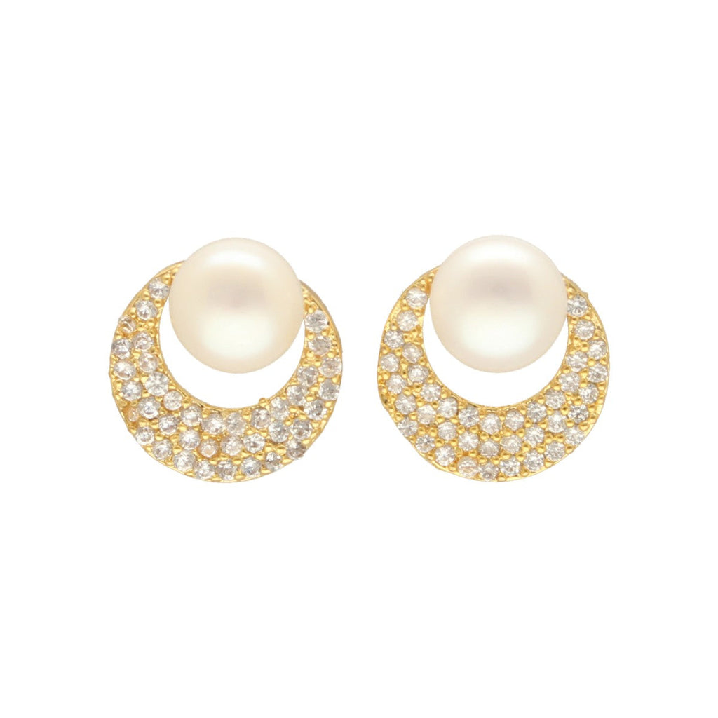 J Pearls Faris Pearl Earrings - Distacart