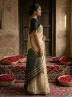 Shree Shyam Fashion Beige Cotton Saree - Distacart