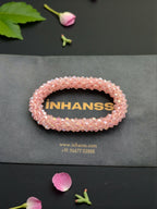 Inhanns Unisex Crystal Bloom – Adjustable Crystal Bead Bracelets - Baby Pink - Distacart