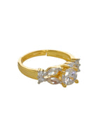 Diamond and Solitaire Ring- Ruby Raang