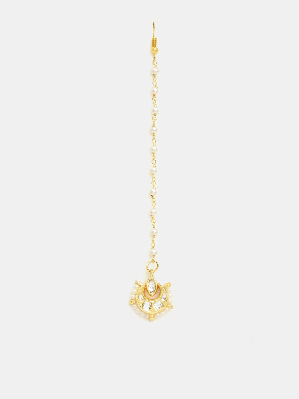 Ruby Raang Kundan Maang Tikka With Earrings - Distacart