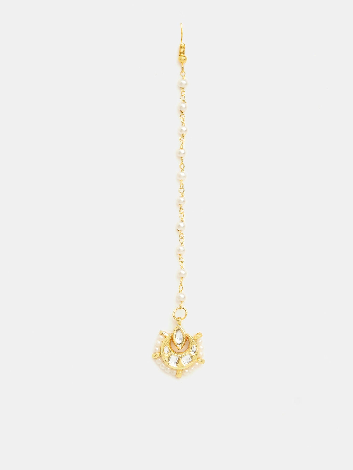 Ruby Raang Kundan Maang Tikka With Earrings - Distacart