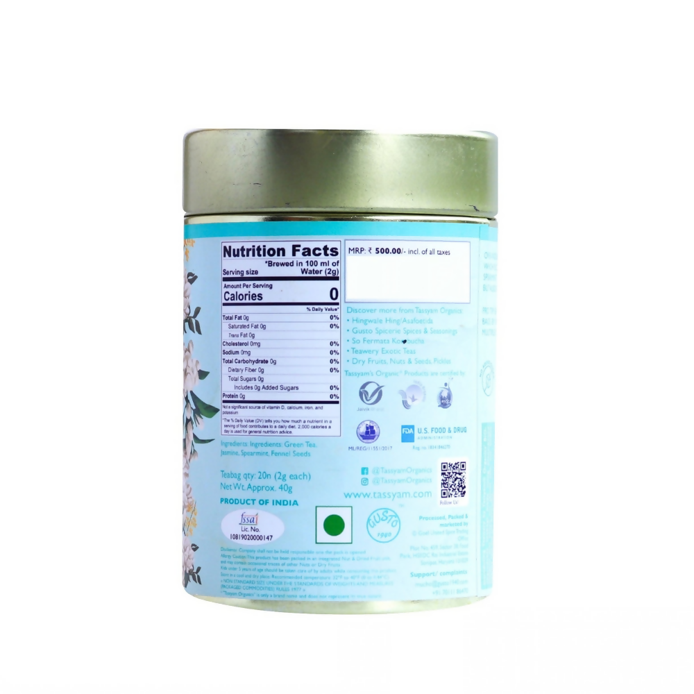 Tassyam Organics After Meal Biodegradable Tea Bags - Distacart