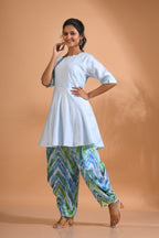 Morchari Patiala Salwar Top - Multicolour - Distacart
