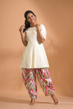 Morchari Patiala Salwar Top - Multicolour - Distacart