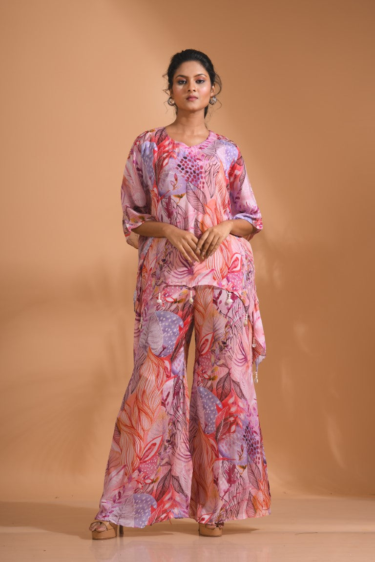 Morchari Short Top And Pant - Multi