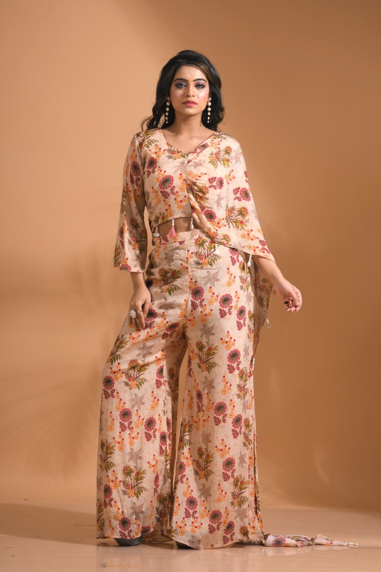 Morchari Top And Pant - Cream