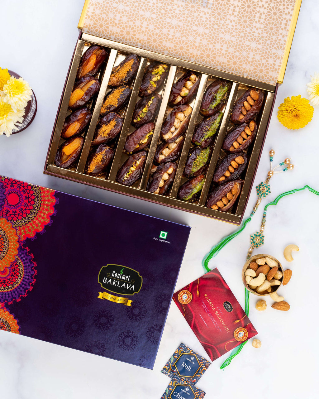 Empress Gourmet Baklava Stuffed Jumbo Medjool Dates - Distacart