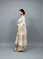Morchari Applique Work With Thread Work With Unstitched Blouse - Distacart