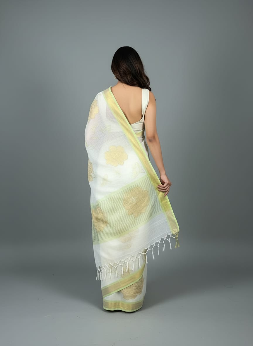 Morchari Applique Work With Thread Work With Unstitched Blouse - Distacart