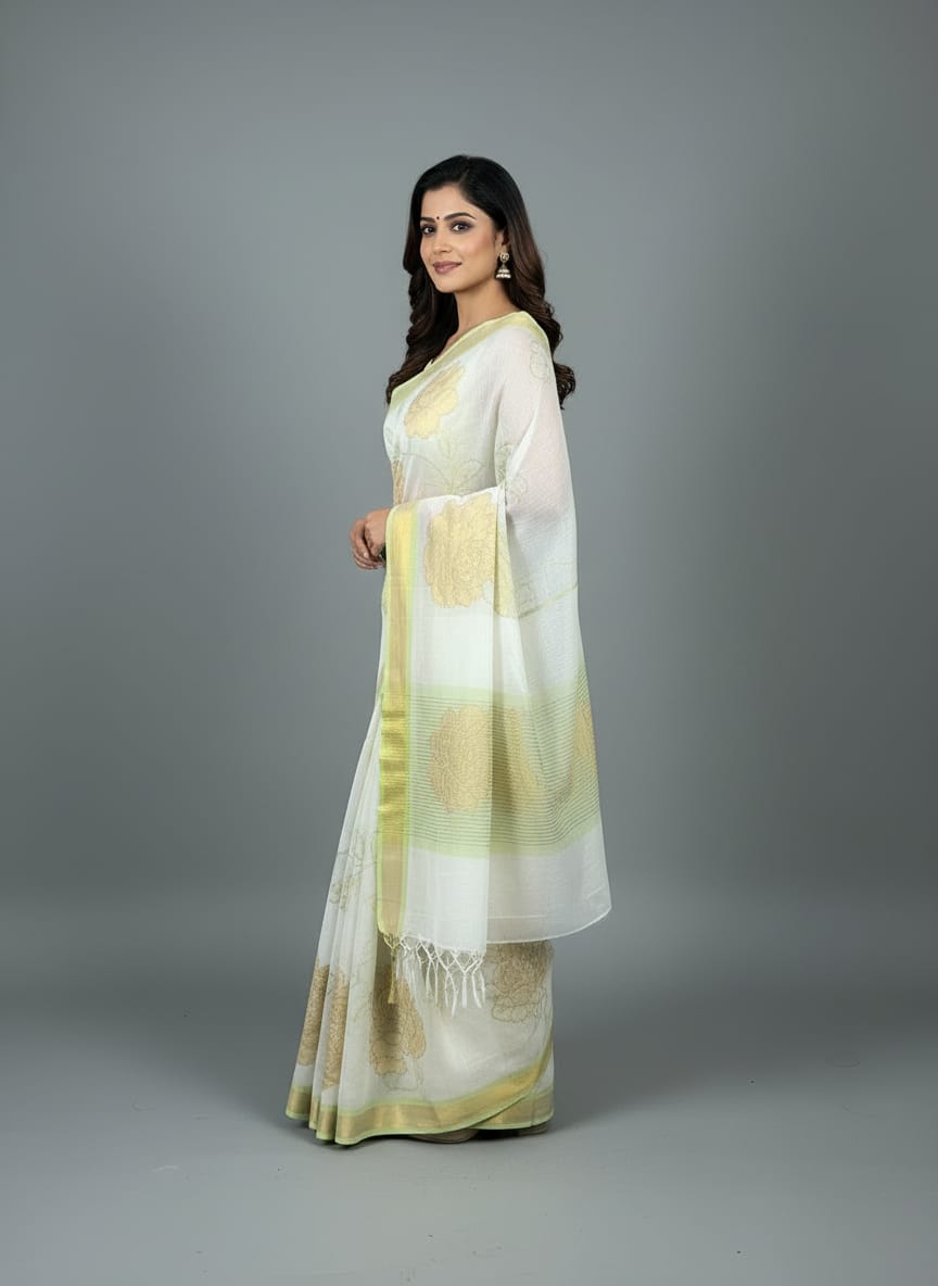 Morchari Applique Work With Thread Work With Unstitched Blouse - Distacart