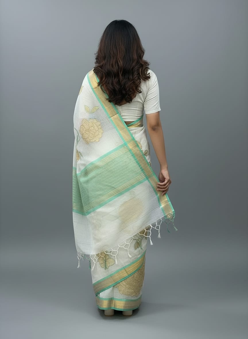 Morchari Applique Work With Thread Work With Unstitched Blouse - Distacart