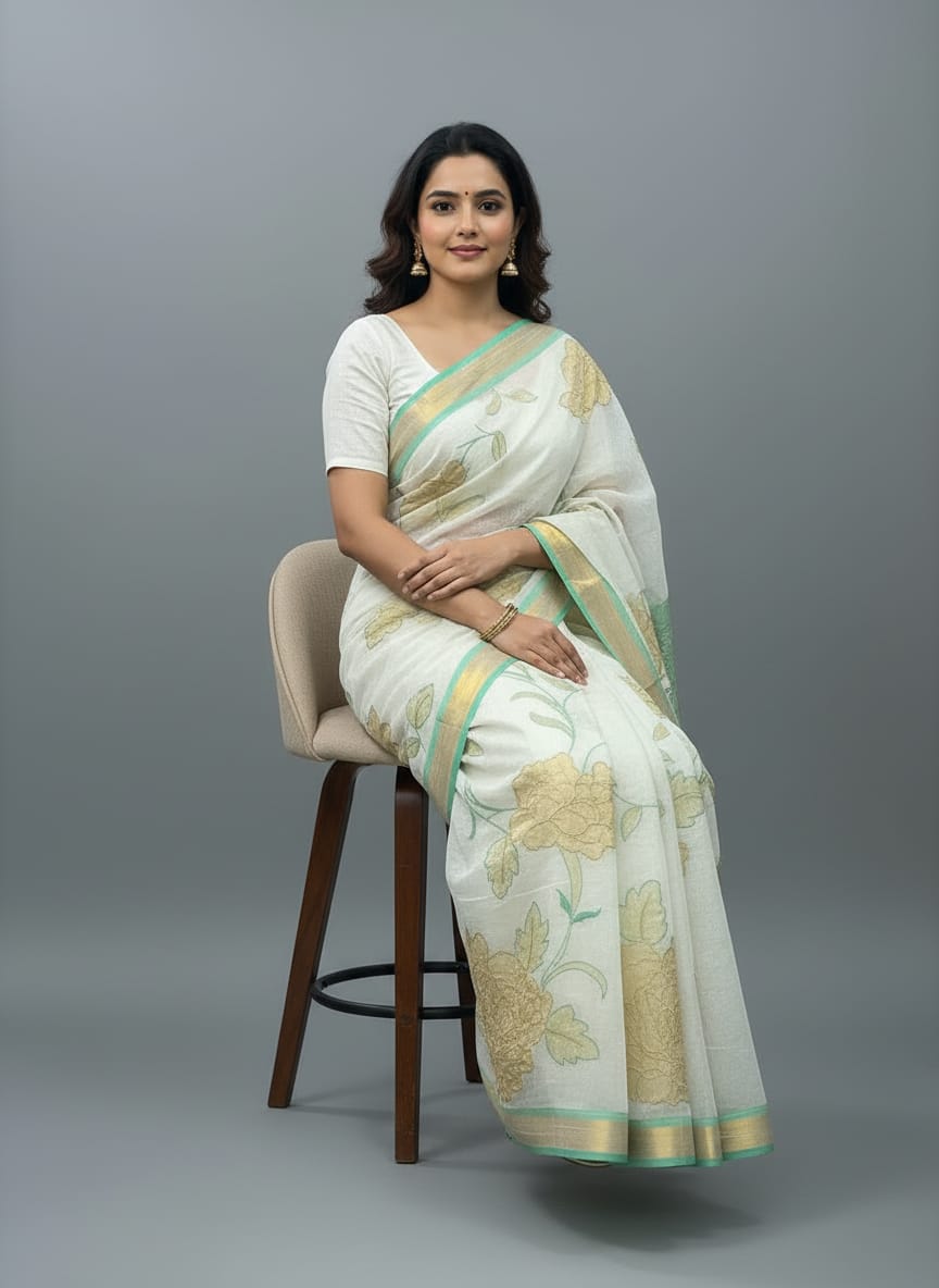 Morchari Applique Work With Thread Work With Unstitched Blouse - Distacart