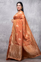 Morchari Pure Dola Silk Saree - Brown